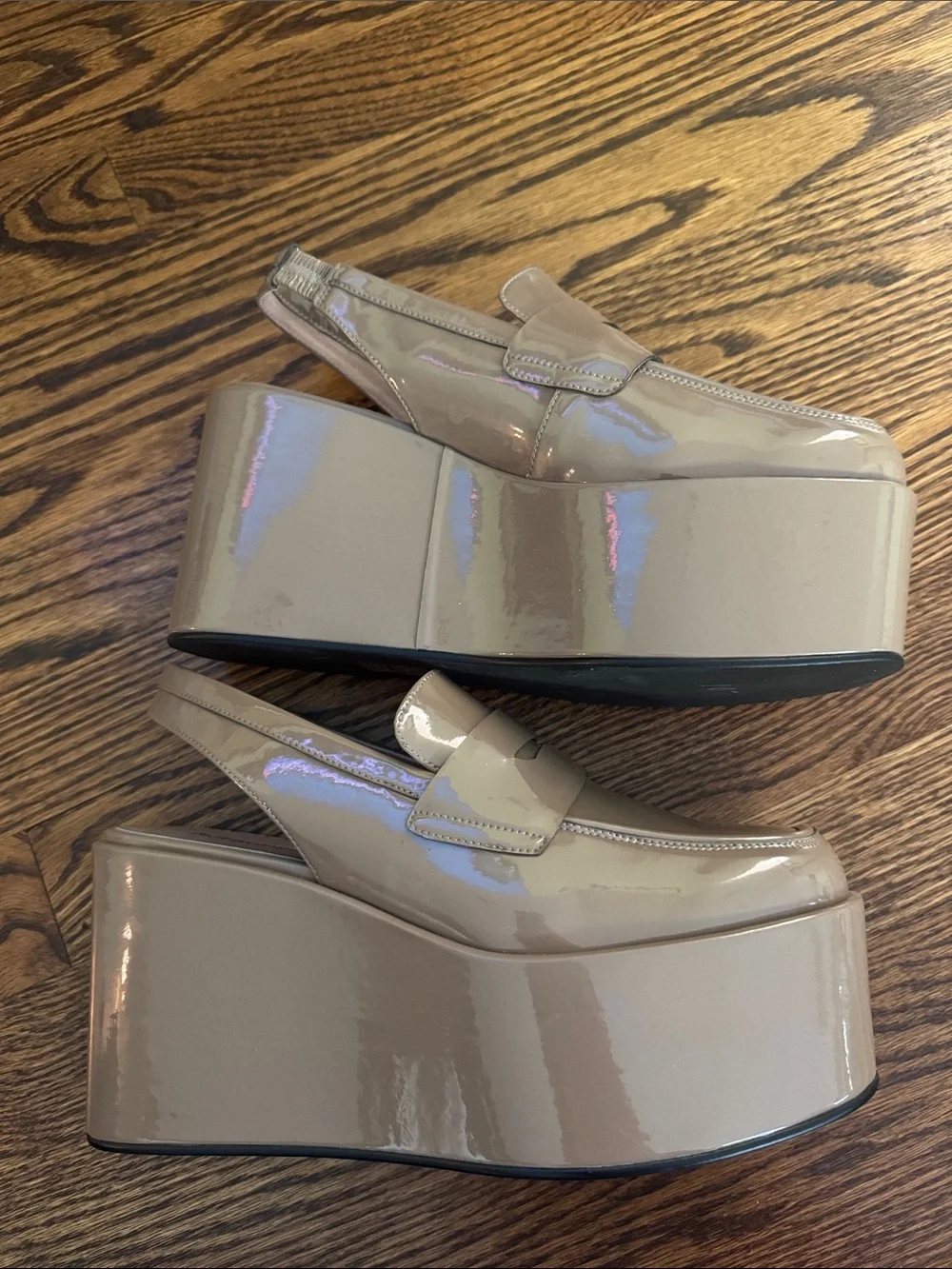 Jeffrey Campbell Walden Slingback Platform Loafer Pumps. New. Size 8.